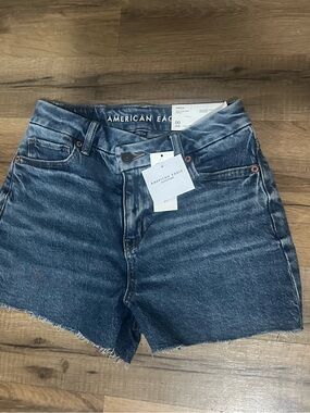 American Eagle Dark Blue curvy mom Jean Shorts